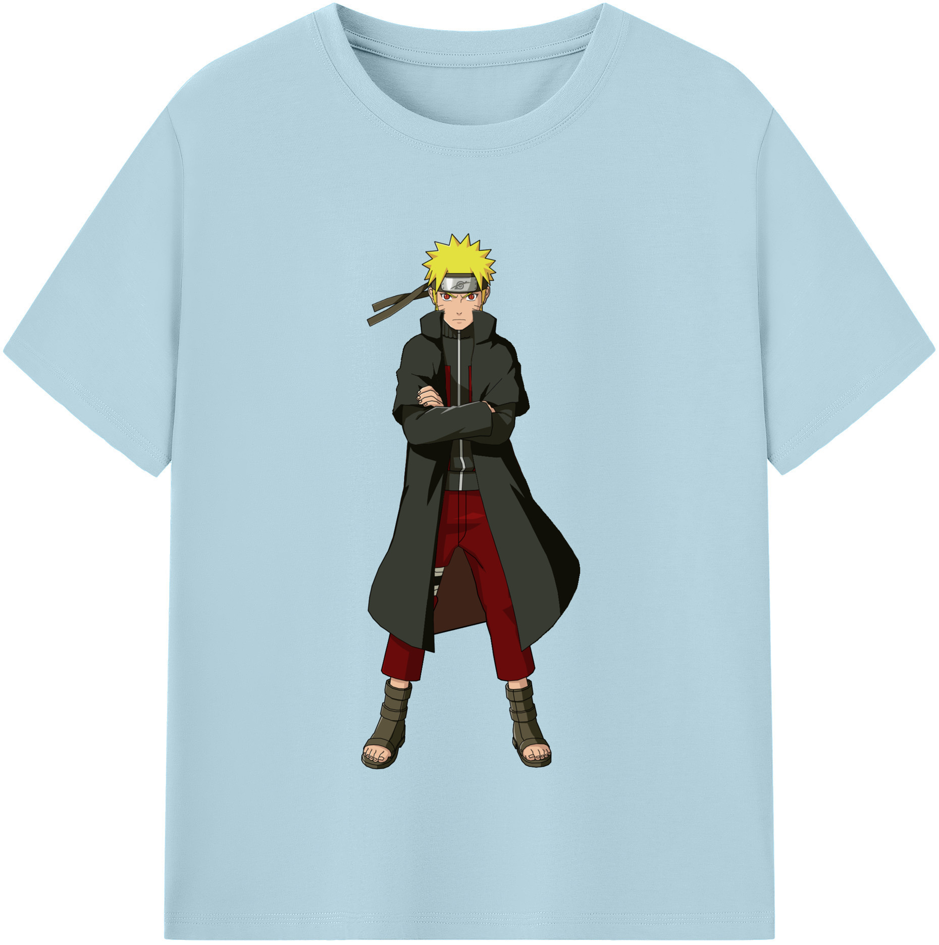 （画像用） NARUTO -ナルト- うずまき ナルト Uzumaki Naruto 綿100％半袖Tシャツ（フロントプリント）